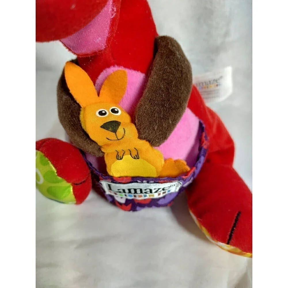 Lamaze 2006 Learning Curve Red Kangaroo &Joey Soother,Teether,Rattle Sensory Toy
